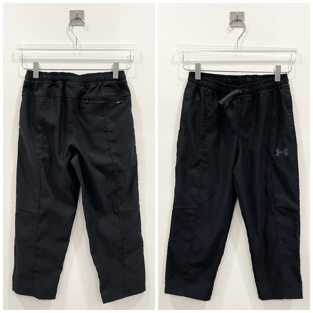 Under Armour Youth Athletic Drawstring Black Pants